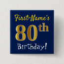 Search for 80th birthday buttons Fun