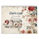 Search for floral calendars Vintage
