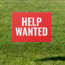 Search for help wanted signs Red