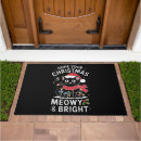 Search for christmas cat doormats Santa