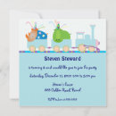 Search for train 1st birthday invitations Animals