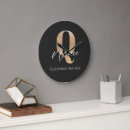 Search for letter clocks Monogrammed