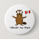 Search for beaver buttons Canadian flag