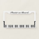 Search for music license plate frames Piano