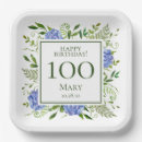 Search for 100th birthday plates Elegant