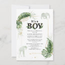 Search for jungle baby shower invitations Rustic green plants nature