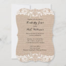 Search for burlap and lace wedding invitations Modern