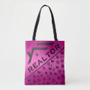 Search for real estate agent tote bags Black