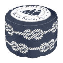 Search for nautical poufs navy blue