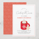 Search for cookies cocoa hot chocolate invitations Red
