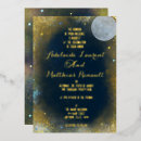 Search for sun and moon wedding invitations Midnight sky