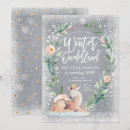 Search for winter 1st birthday invitations Forest