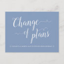 Search for postponed wedding announcement cards Change of plans