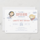 Search for girls superhero birthday invitations Supergirl