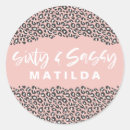 Search for leopard print birthday stickers Girly