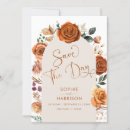 Search for burnt orange save the dates Boho