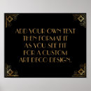 Search for roaring 20s posters Black and gold