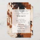 Search for cowhide invitations Western