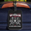 Search for veteran luggage tags America