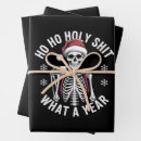 Search for skeleton wrapping paper Santa