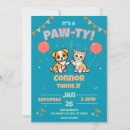 Search for cat dog birthday invitations Colorful