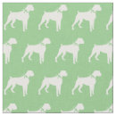 Search for boxer dog fabric Silhouette