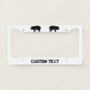 Search for farming license plate frames Black
