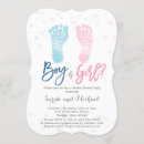 Search for feet gender reveal invitations Modern