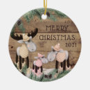 Search for family of three ornaments Rustic