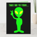 Search for funny alien birthday cards Ufo