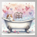 Search for cat bath art Bubbles