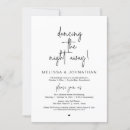 Search for dance wedding invitations Black and white