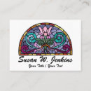 Search for stained glass business cards Artistic