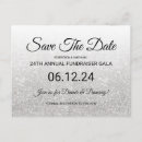 Search for glitter save the date postcards Silver