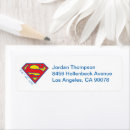 Search for superhero return address labels Supergirl