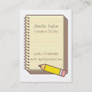 Search for substitute teacher business cards Teachers