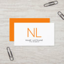 Search for bright business cards Orange