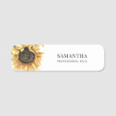 Search for floral name tags Sunflower