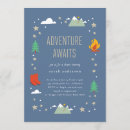 Search for adventure awaits baby boy shower invitations Mountains