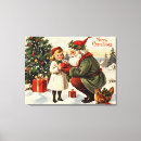Search for vintage santa claus canvas prints Xmas