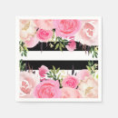 Search for black and white stripes napkins Flowers