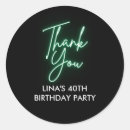 Search for neon thank you stickers Green