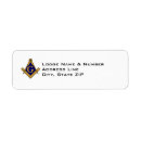 Search for compass return address labels Freemason
