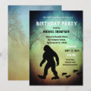 Search for bigfoot party invitations Woods