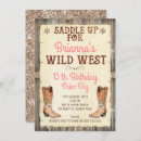 Search for cowgirl birthday invitations western