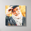 Search for funeral memorial canvas prints Celebration of life