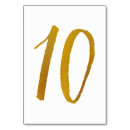 Search for gold foil table cards Typography