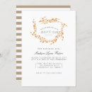 Search for watercolor baptism invitations Botanical