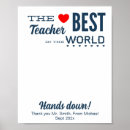 Search for teacher appreciation posters Best teacher ever
