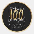 Search for 100th birthday stickers Glitter